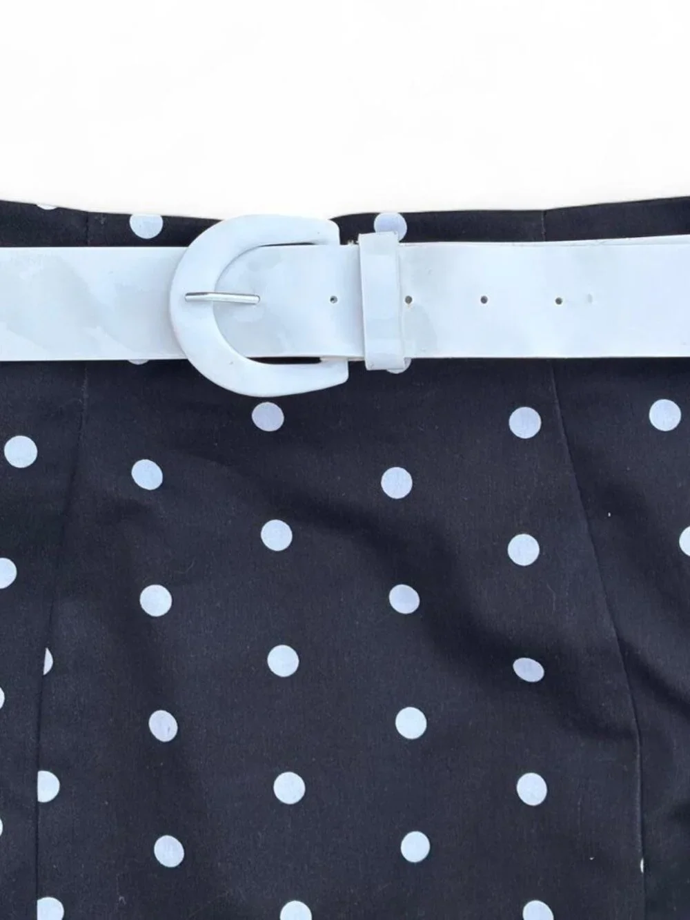 Worthington black and white polka dot pencil skirt - Picture 3 of 6